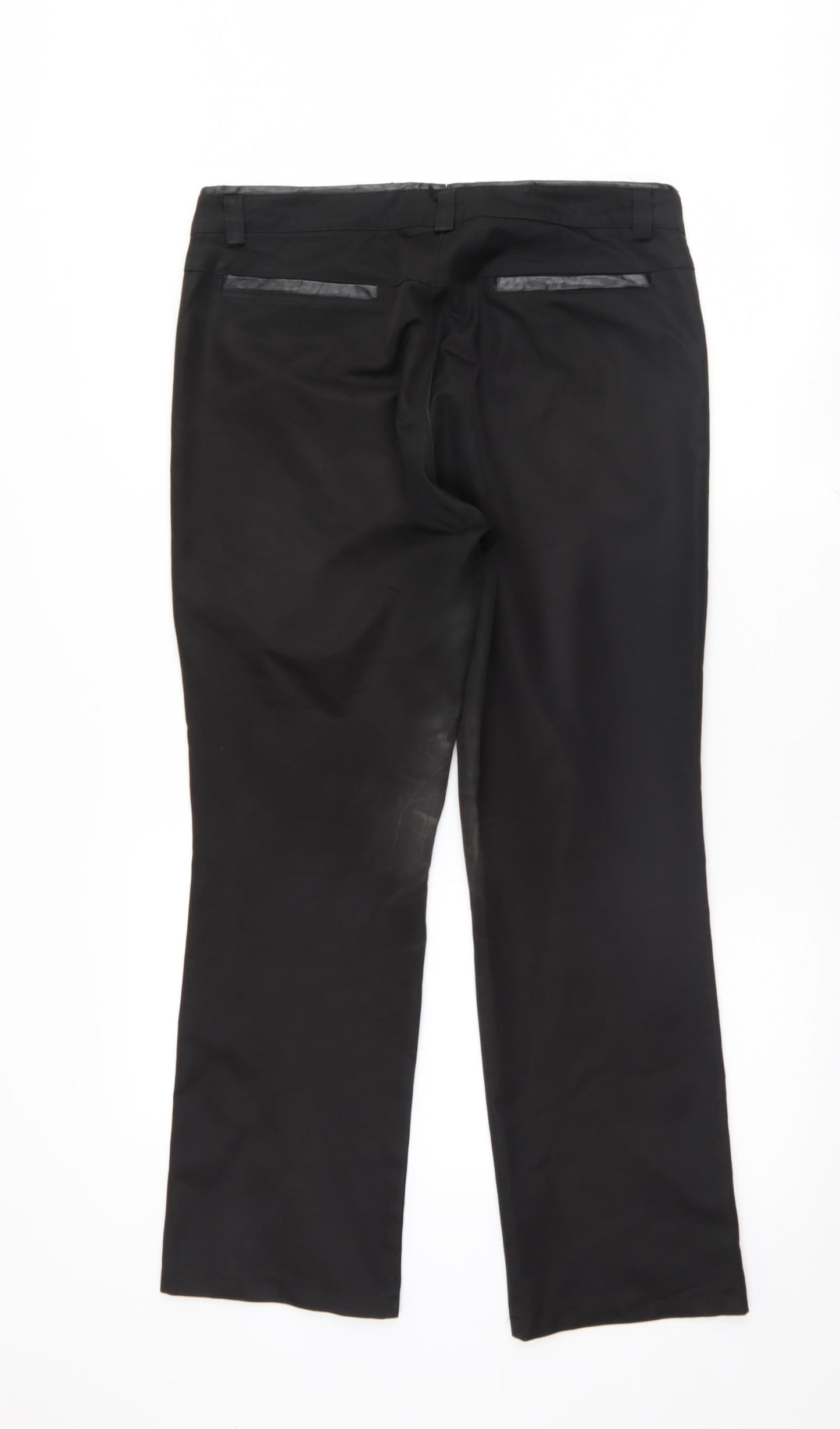 Preworn Womens Black   Trousers  Size 35 L27 in