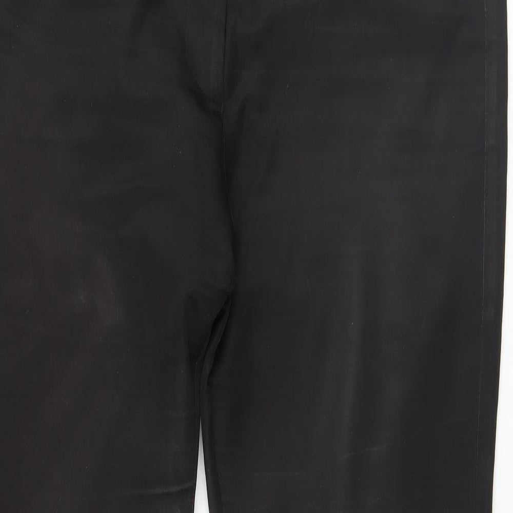 Preworn Womens Black   Trousers  Size 35 L27 in