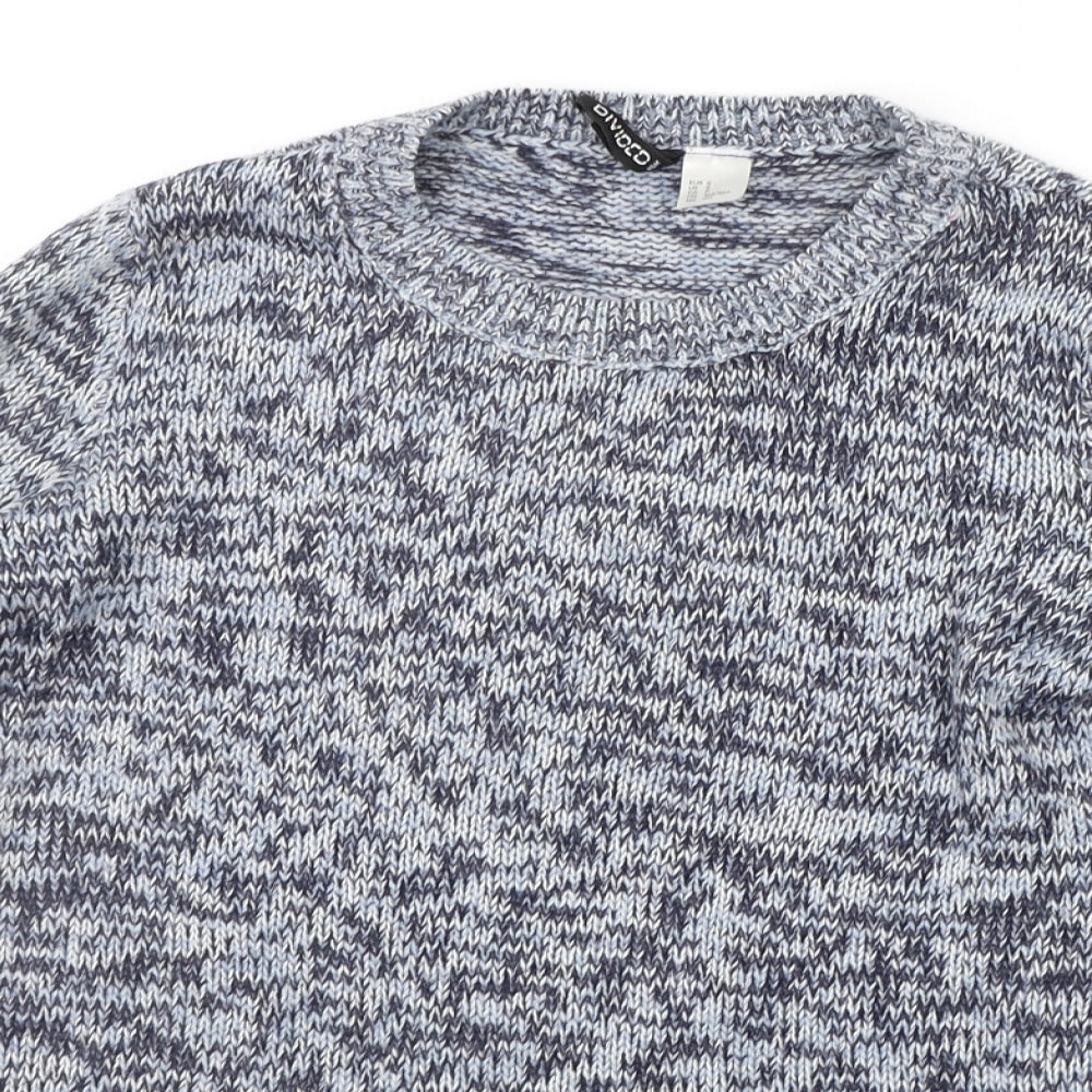 Divided Womens Blue   Pullover Jumper Size S