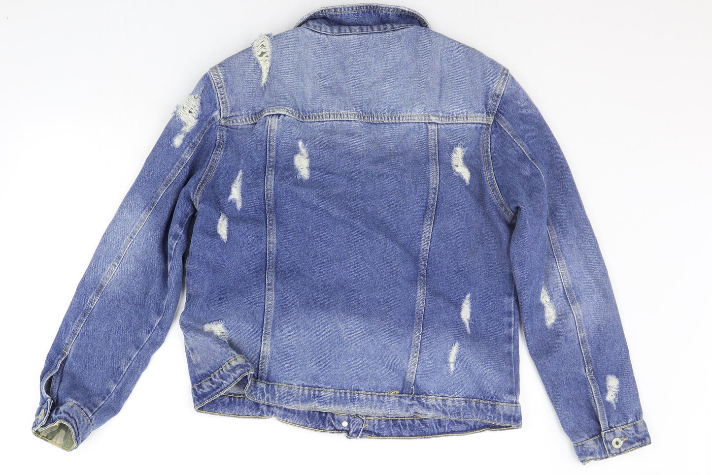 GUARARAPES Womens Blue   Jacket Coat Size M  - Distressed