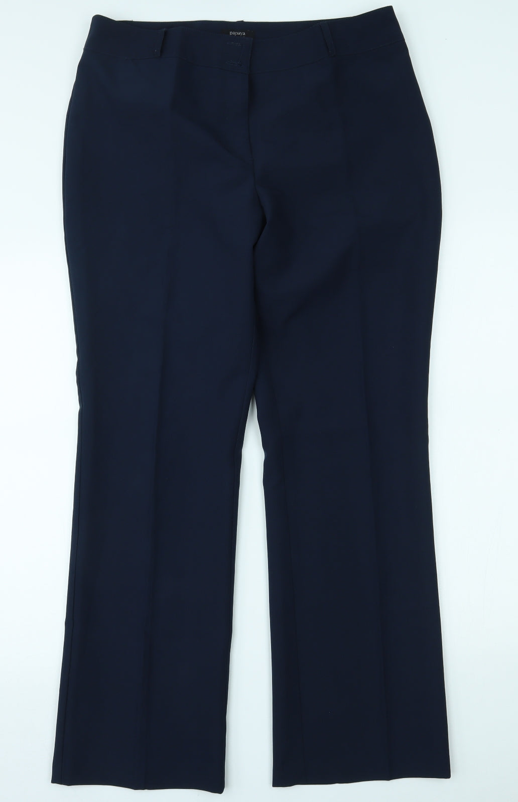 Papaya Womens Blue   Trousers  Size 14 L30 in