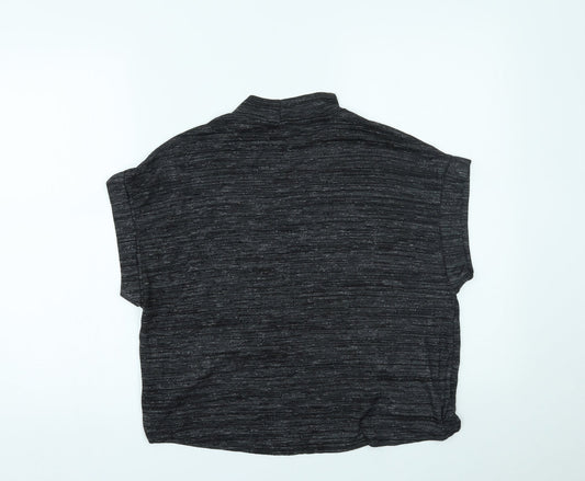 River Island Womens Grey   Cropped T-Shirt Size 10