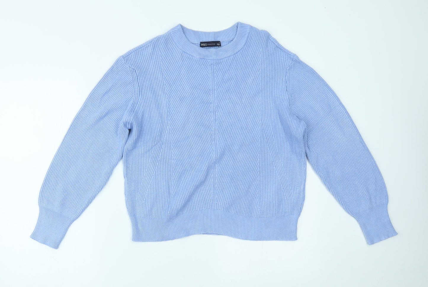 Marks and Spencer Womens Blue   Pullover Jumper Size M