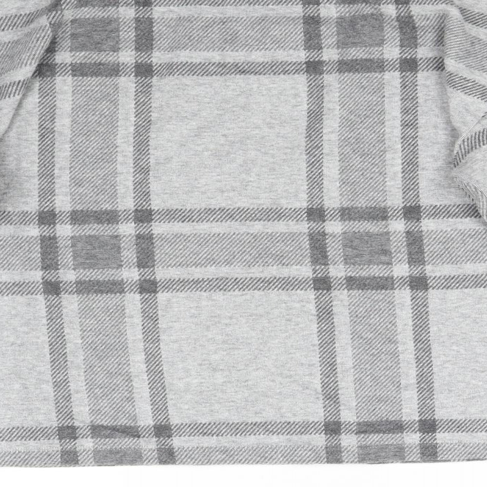 M&S Womens Grey Check  Pullover Jumper Size 10