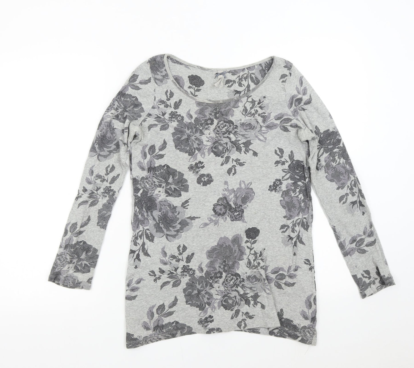 NEXT Womens Grey Floral  Pullover Jumper Size 6