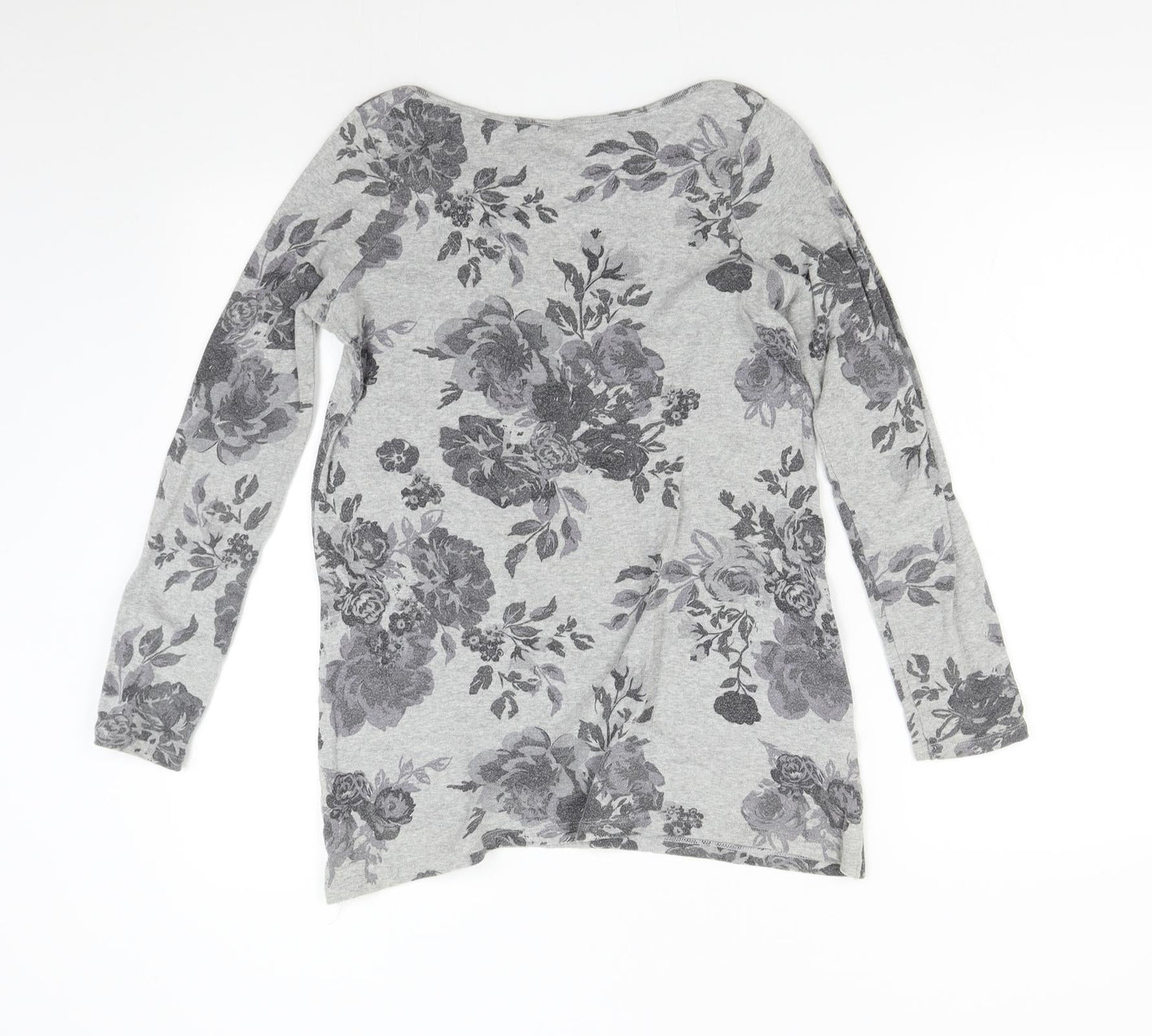 NEXT Womens Grey Floral  Pullover Jumper Size 6