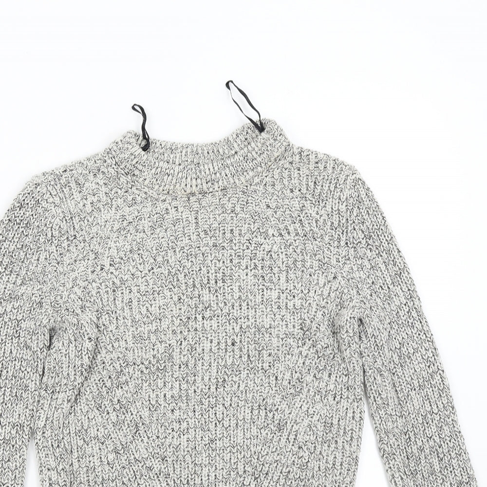 H&M Womens Grey  Knit Pullover Jumper Size XS