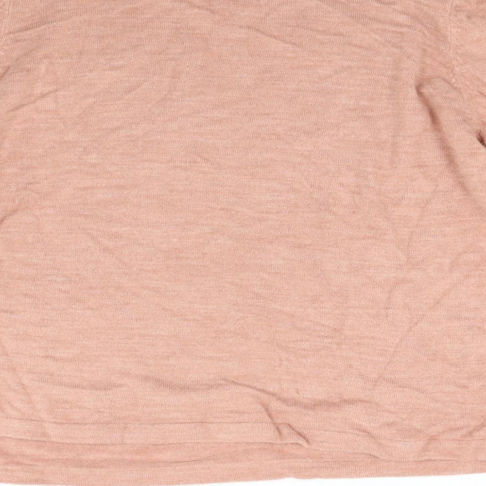 M&S Womens Orange  Knit Pullover Jumper Size 18