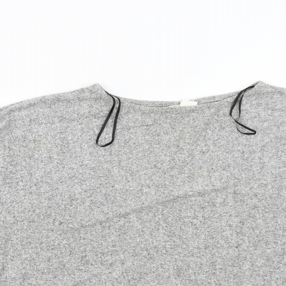 H&M Womens Grey  Knit Pullover Jumper Size M