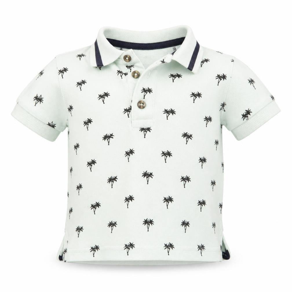 Primark Baby Green   Basic Polo Size 12-18 Months  - Palm Trees