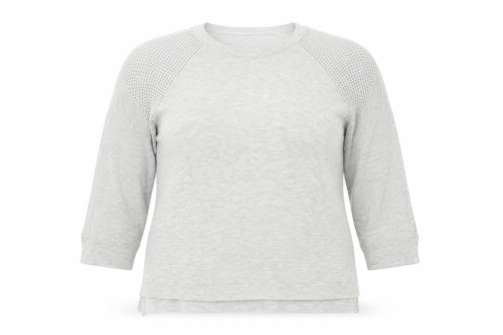 M&S Womens Grey  Knit Pullover Jumper Size 16