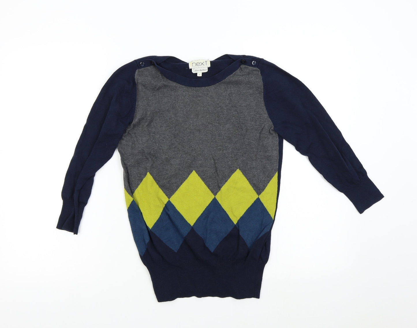 NEXT Womens Multicoloured  Knit Pullover Jumper Size 8