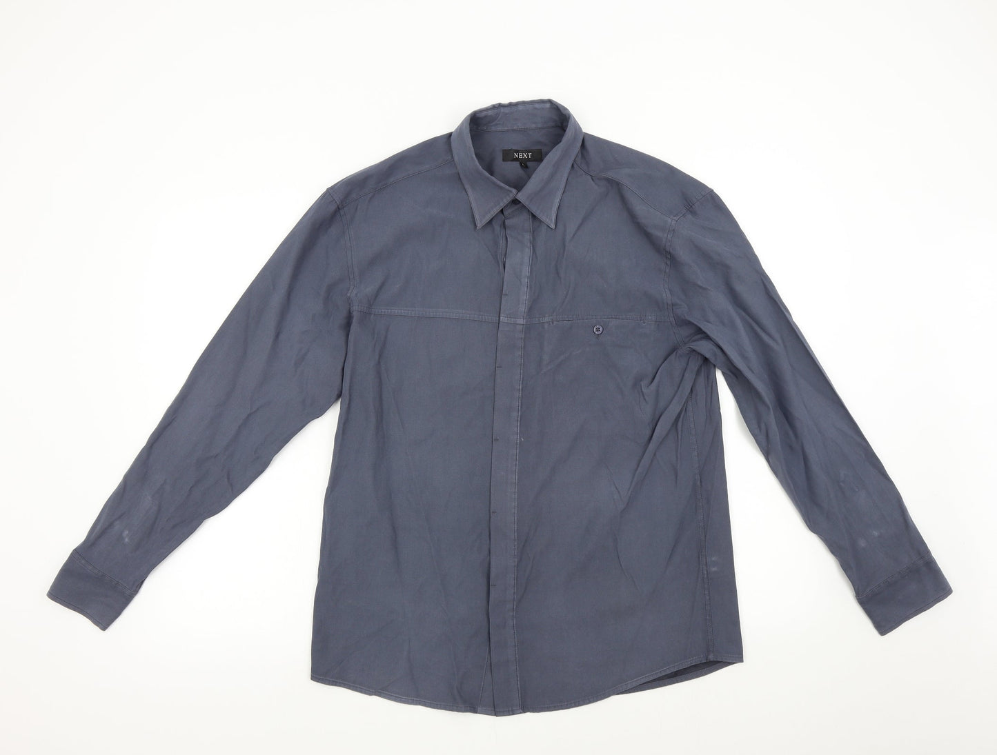 NEXT Mens Grey    Button-Up Size L
