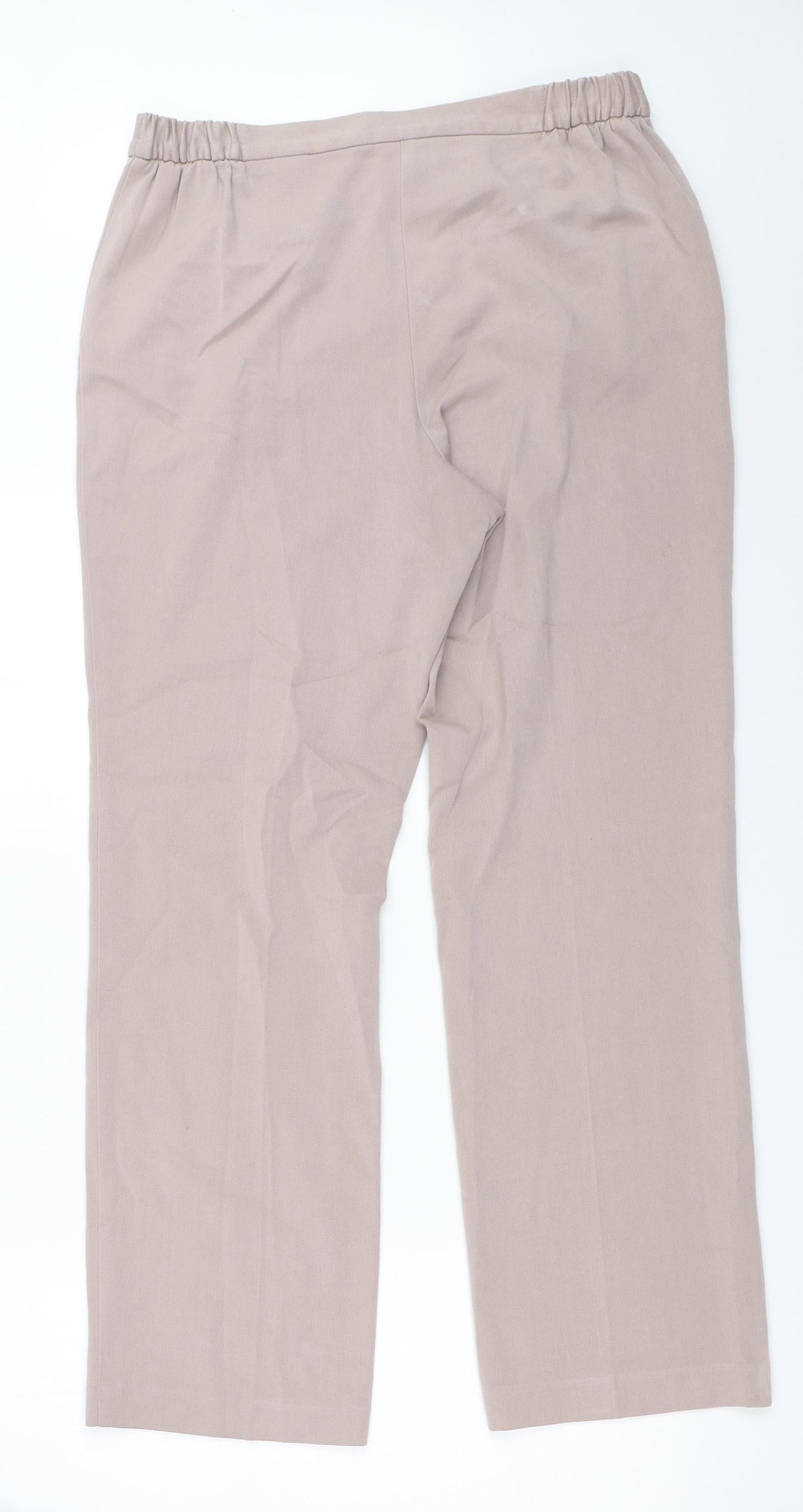 Marks and Spencer Womens Beige   Trousers  Size 10 L28 in
