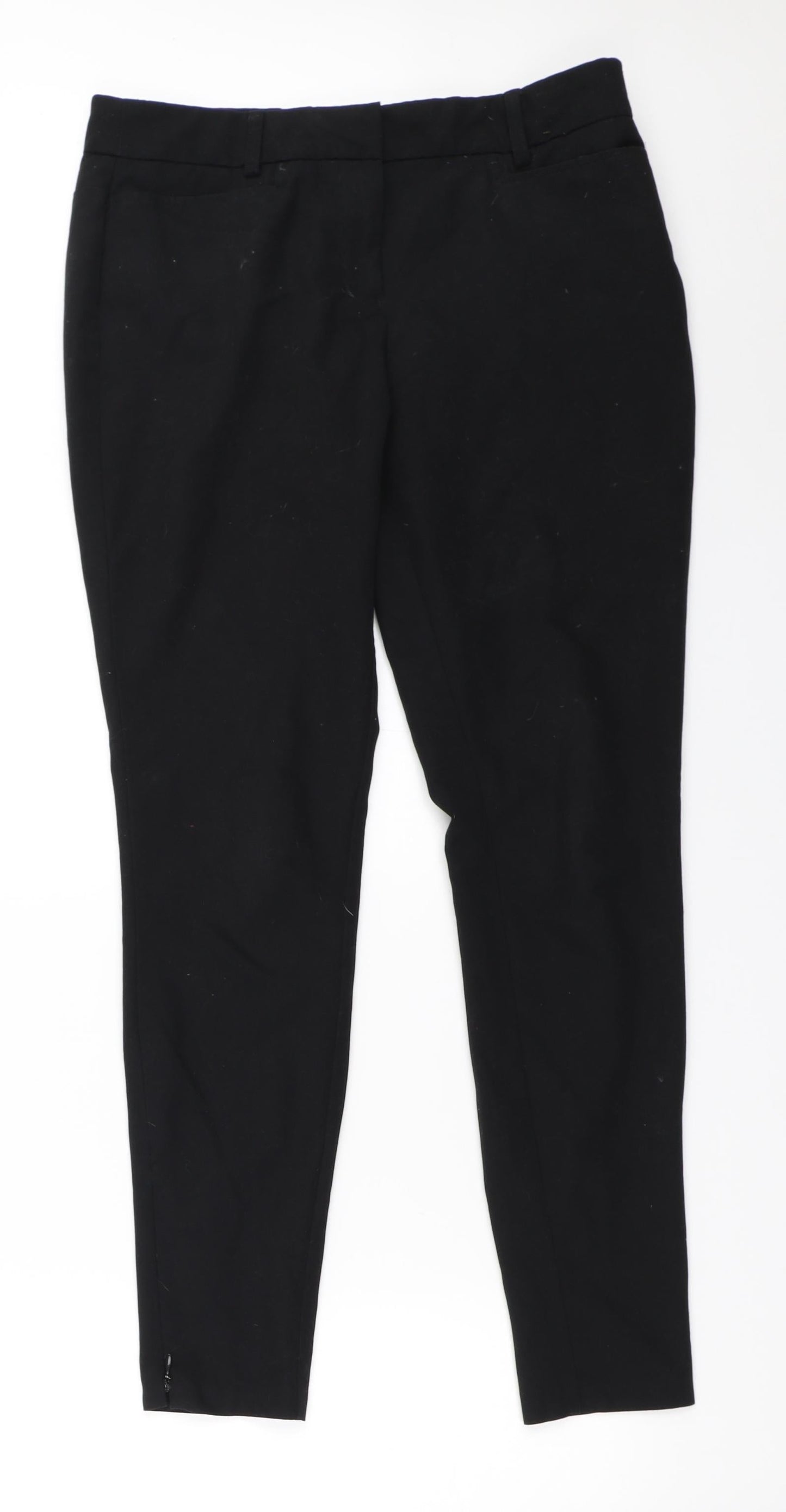 BHS Womens Black   Trousers  Size 8 L28 in