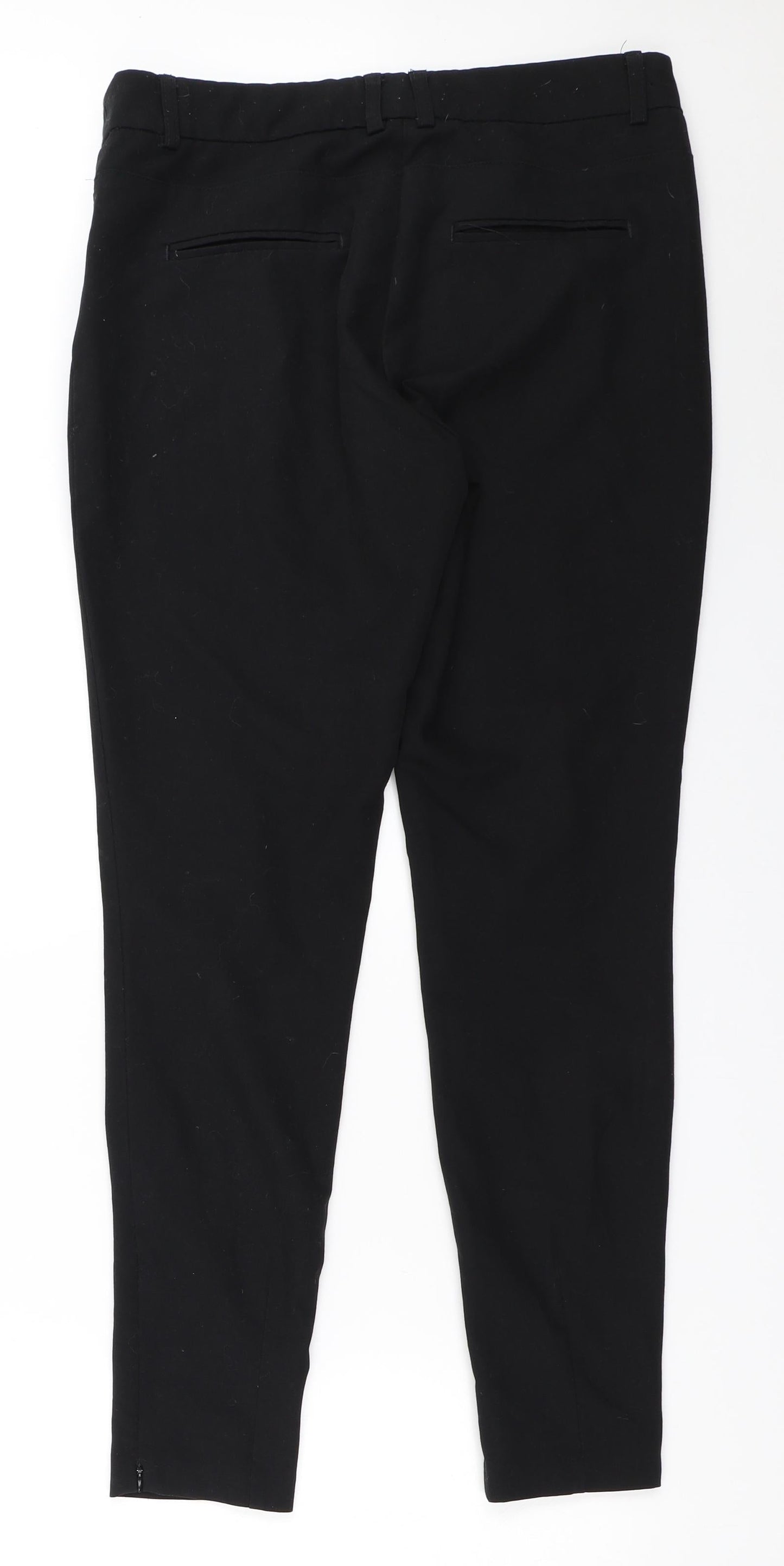 BHS Womens Black   Trousers  Size 8 L28 in