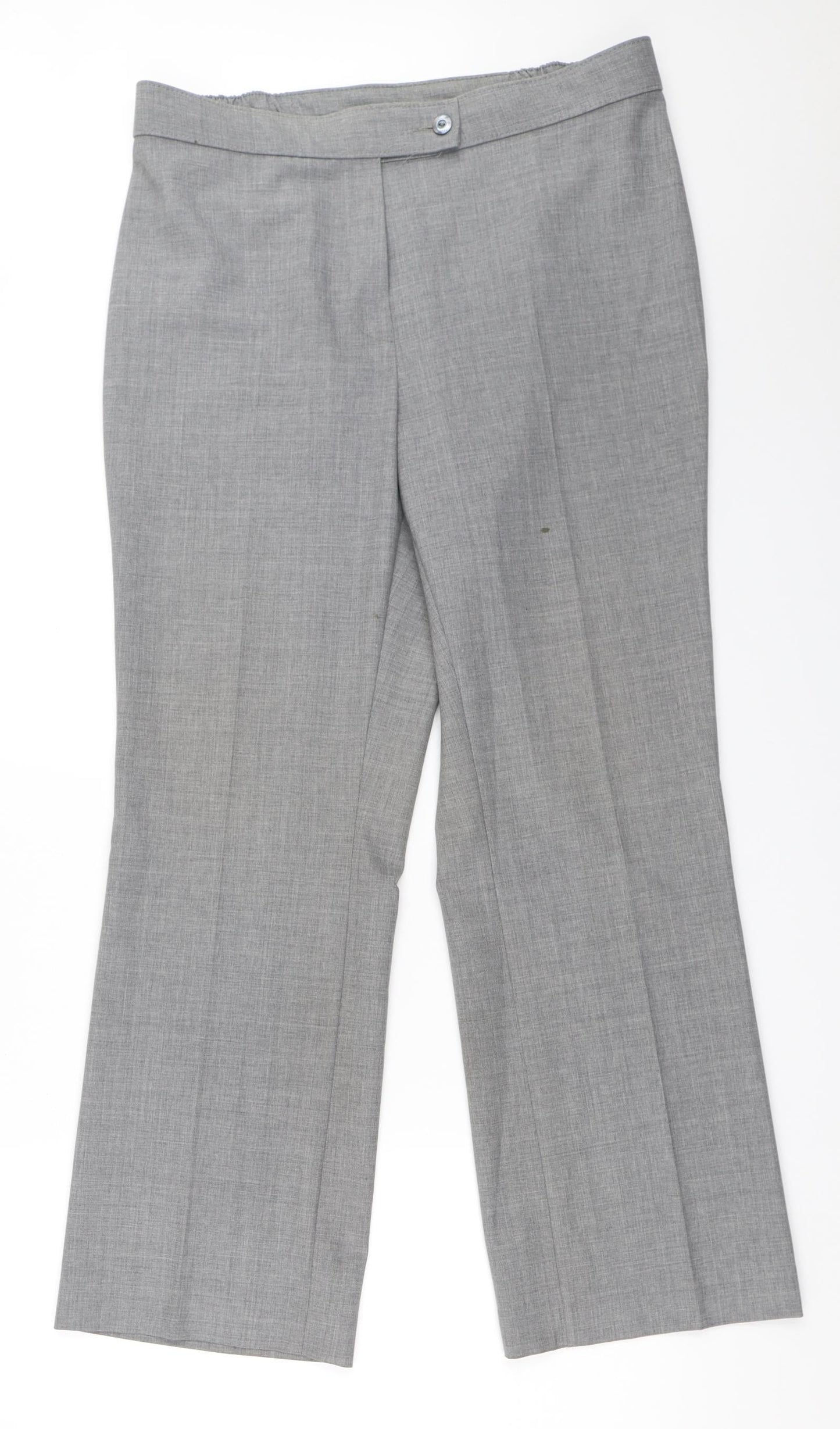 Marks and Spencer Womens Grey   Trousers  Size 14 L28 in