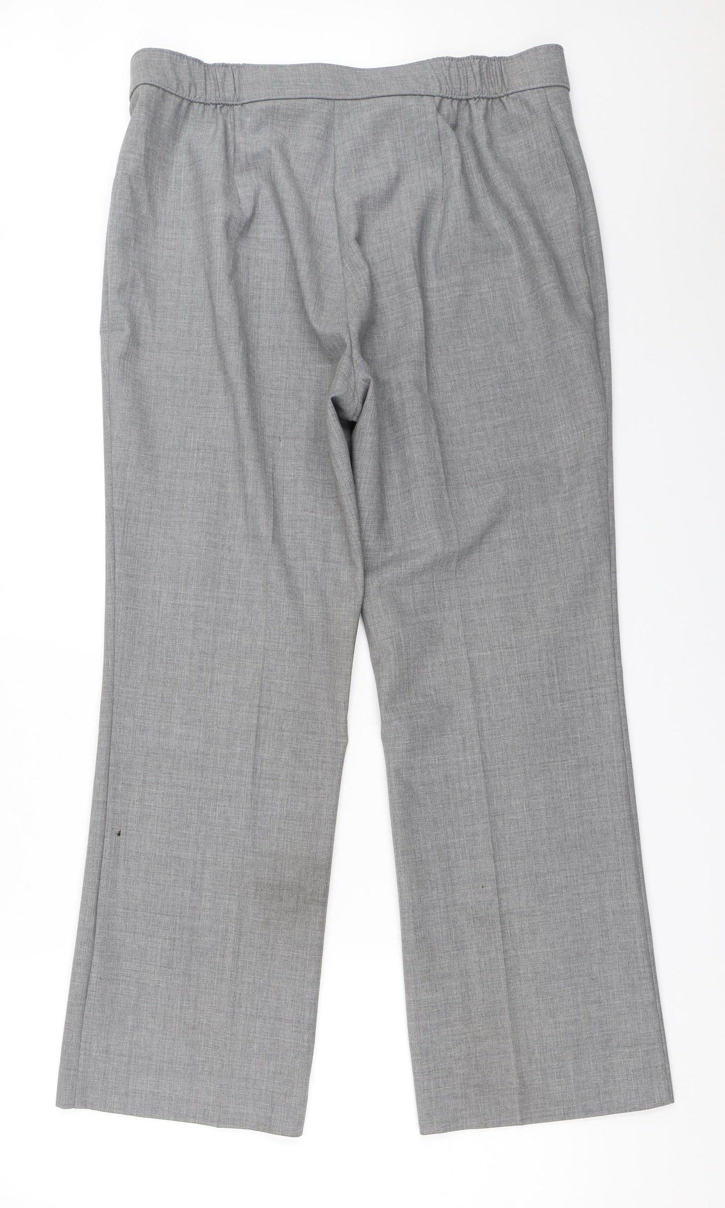 Marks and Spencer Womens Grey   Trousers  Size 14 L28 in