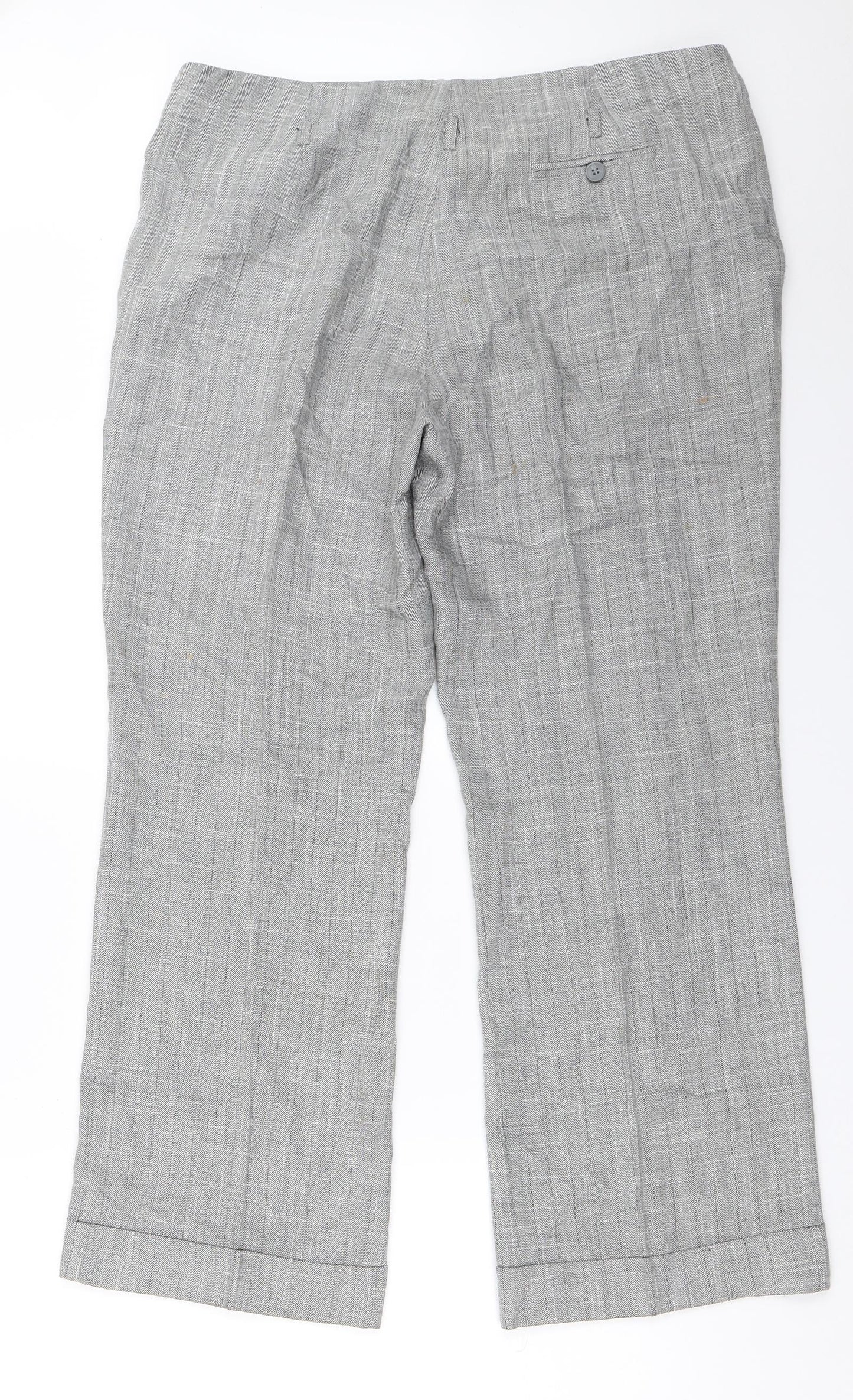 Evie Womens Grey   Trousers  Size 14 L28 in