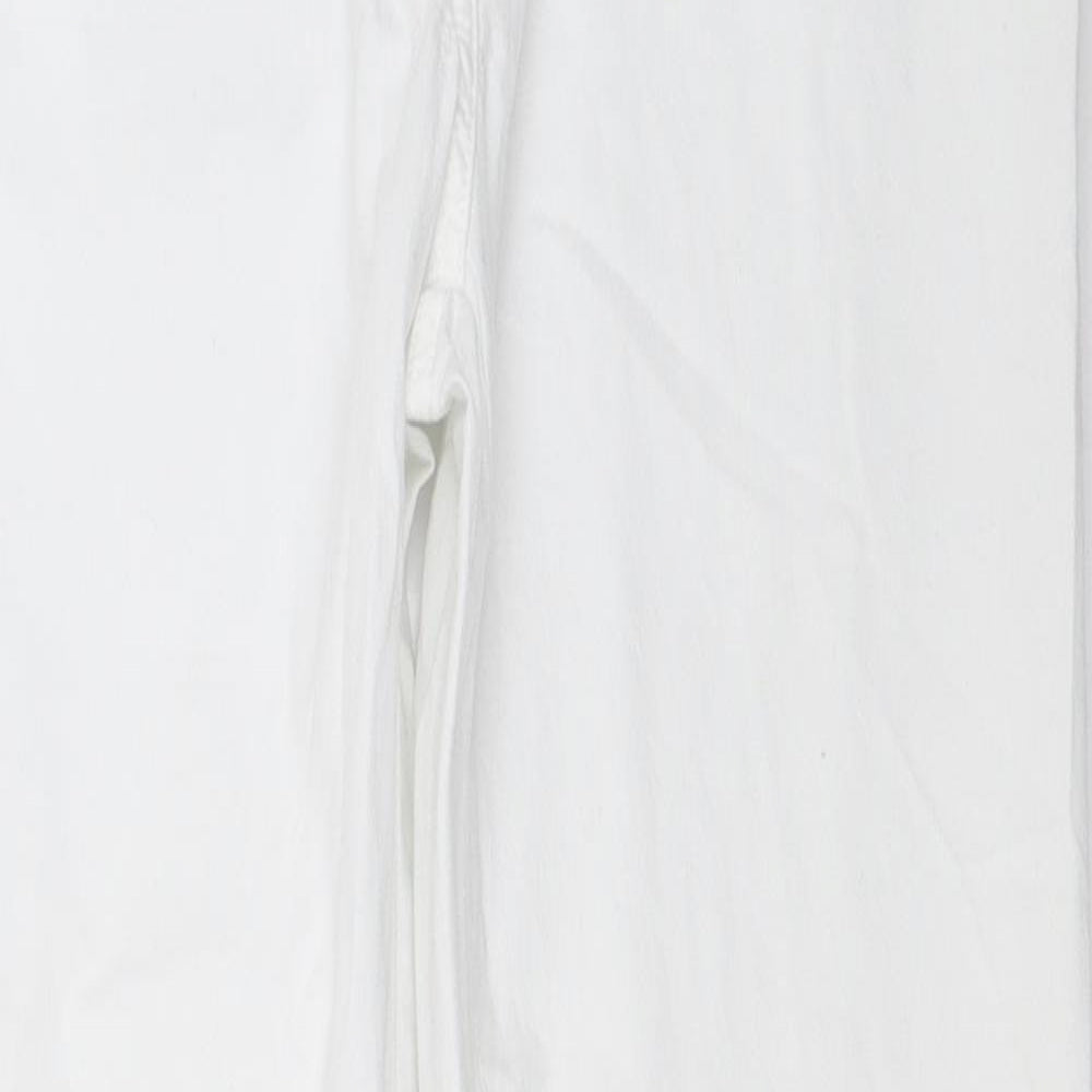 Kingshill Womens White   Trousers  Size 12 L31 in