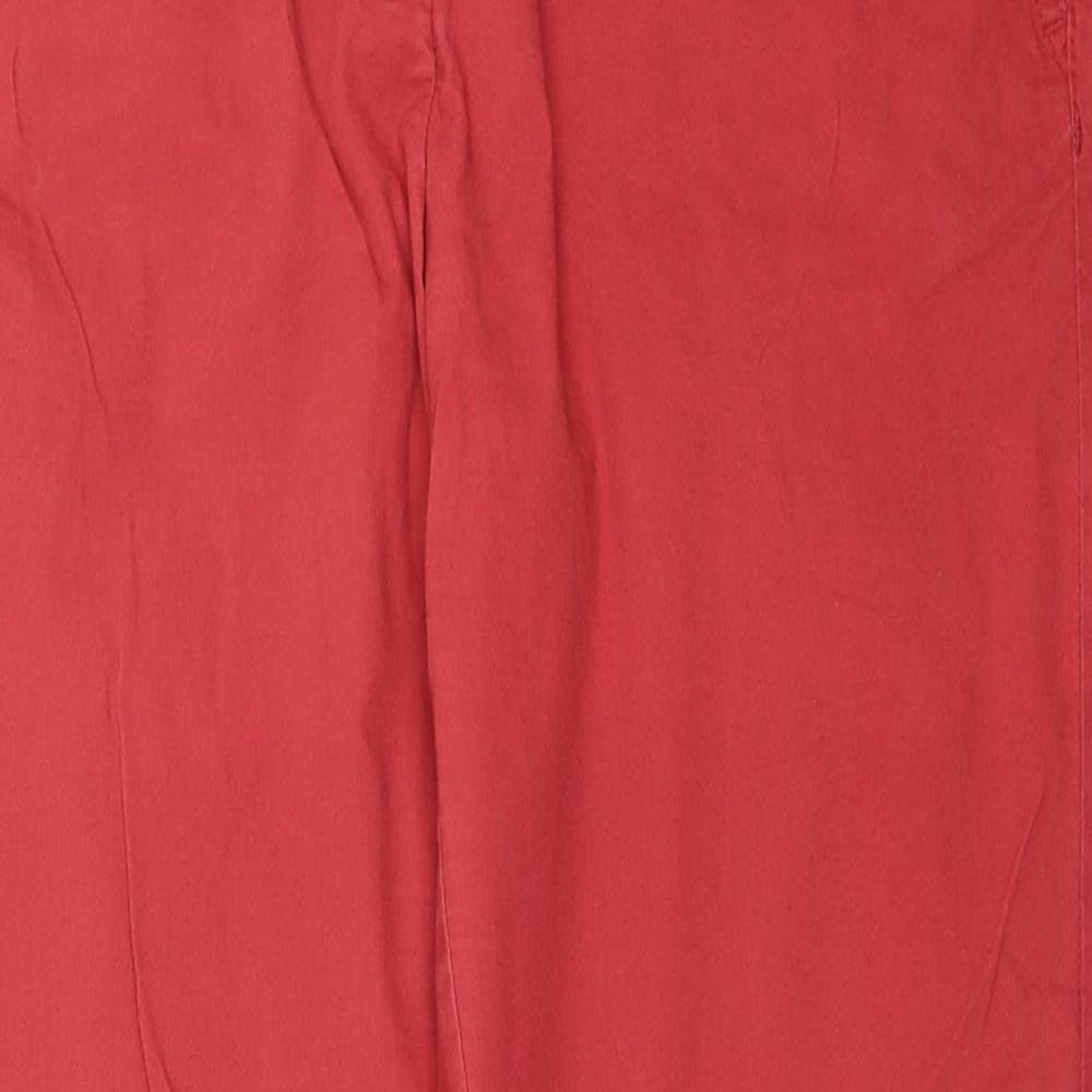 Nutmeg Womens Red   Chino Trousers Size 10 L27 in