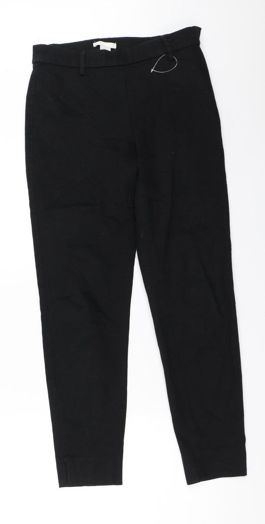 H&M Womens Black   Trousers  Size 34 L27 in