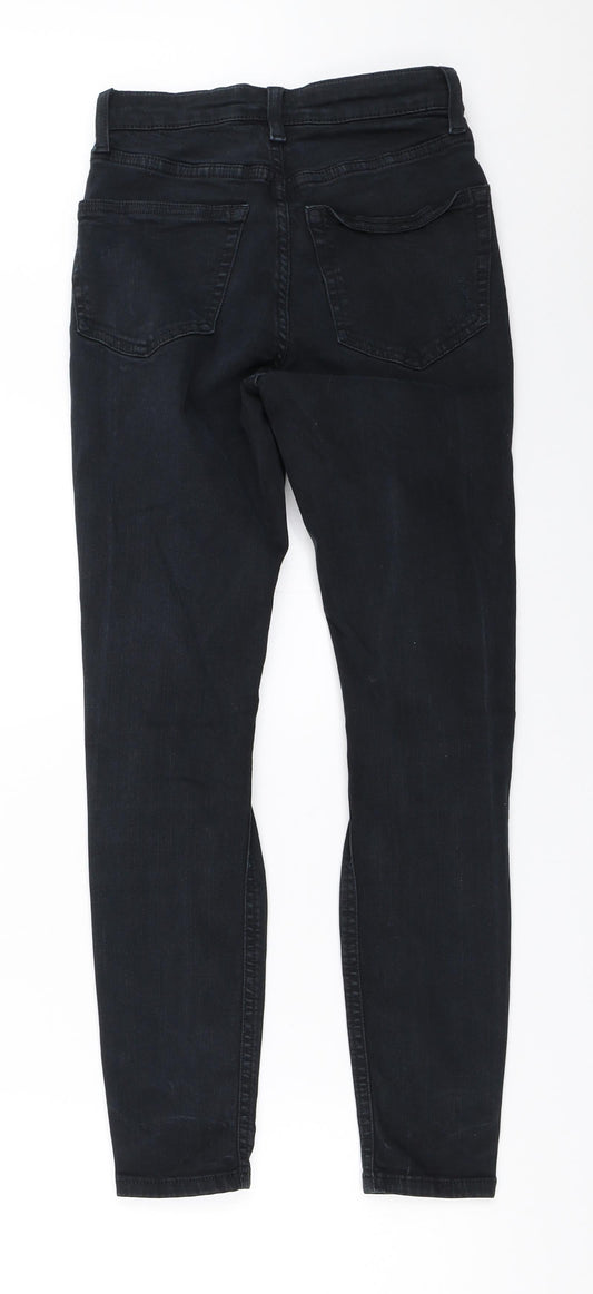Topshop Womens Black   Skinny Jeans Size 25 in L28 in