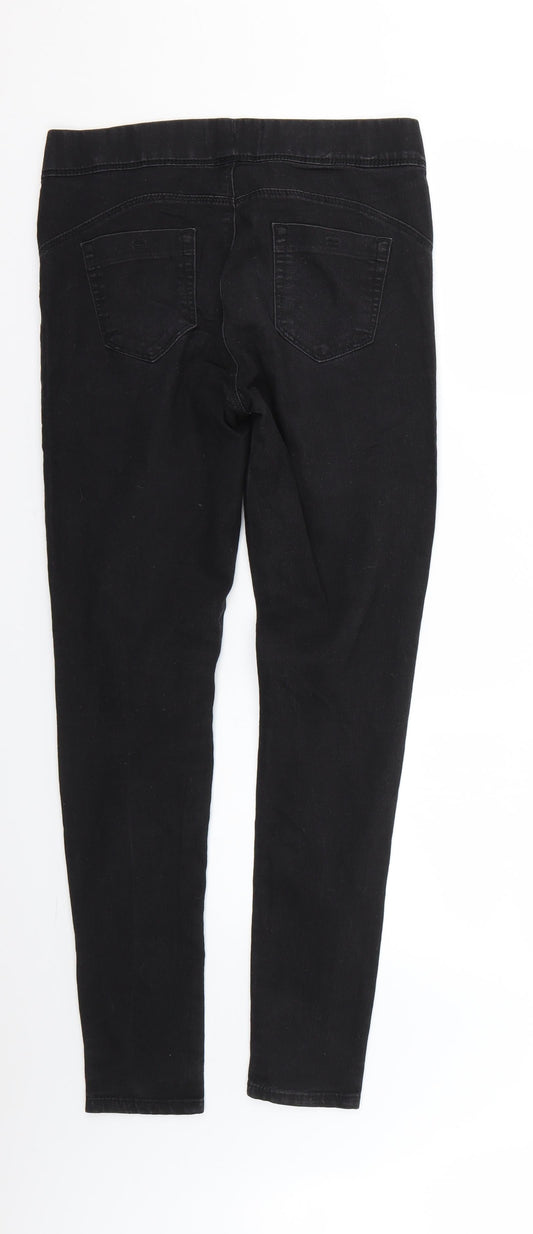 Denim & Co. Womens Black   Jegging Jeans Size 10 L27 in