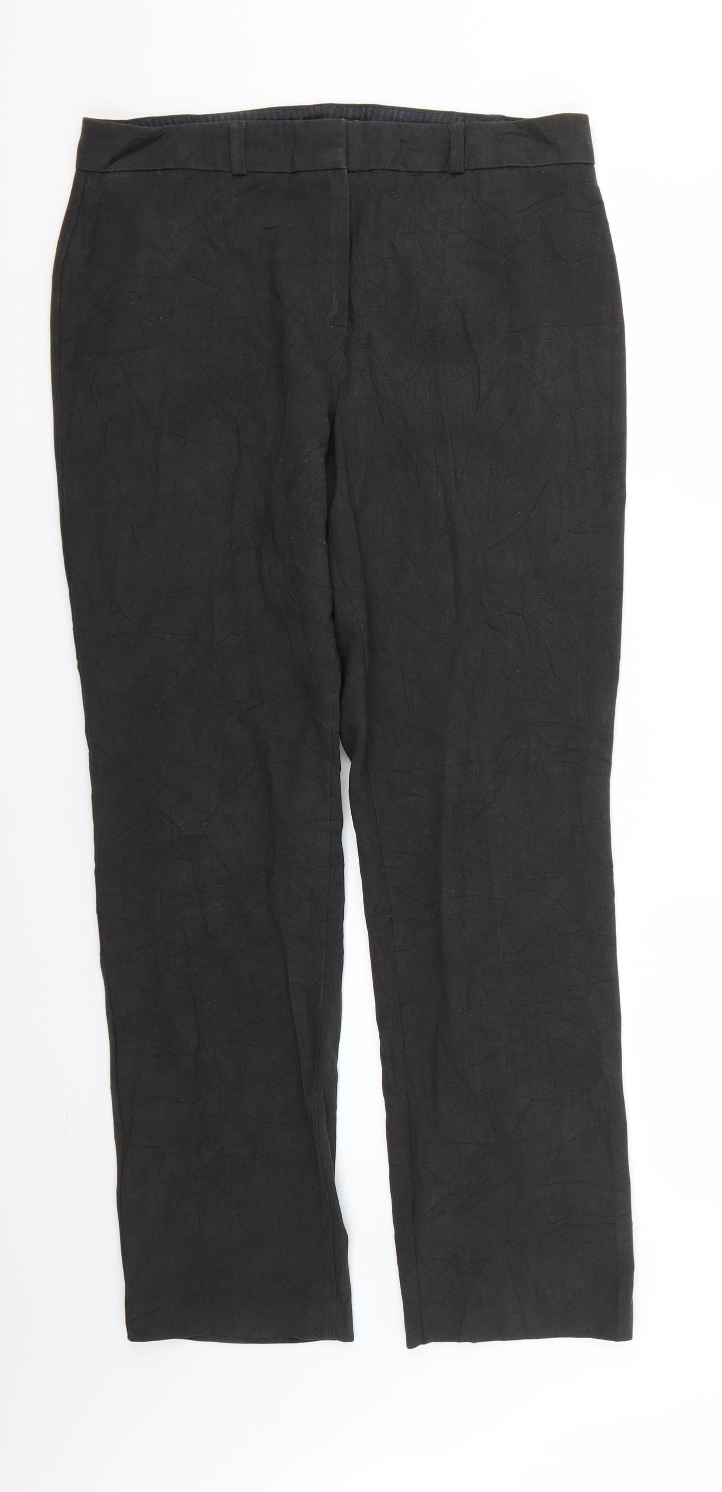 Marks and Spencer Womens Black   Trousers  Size 14 L28 in