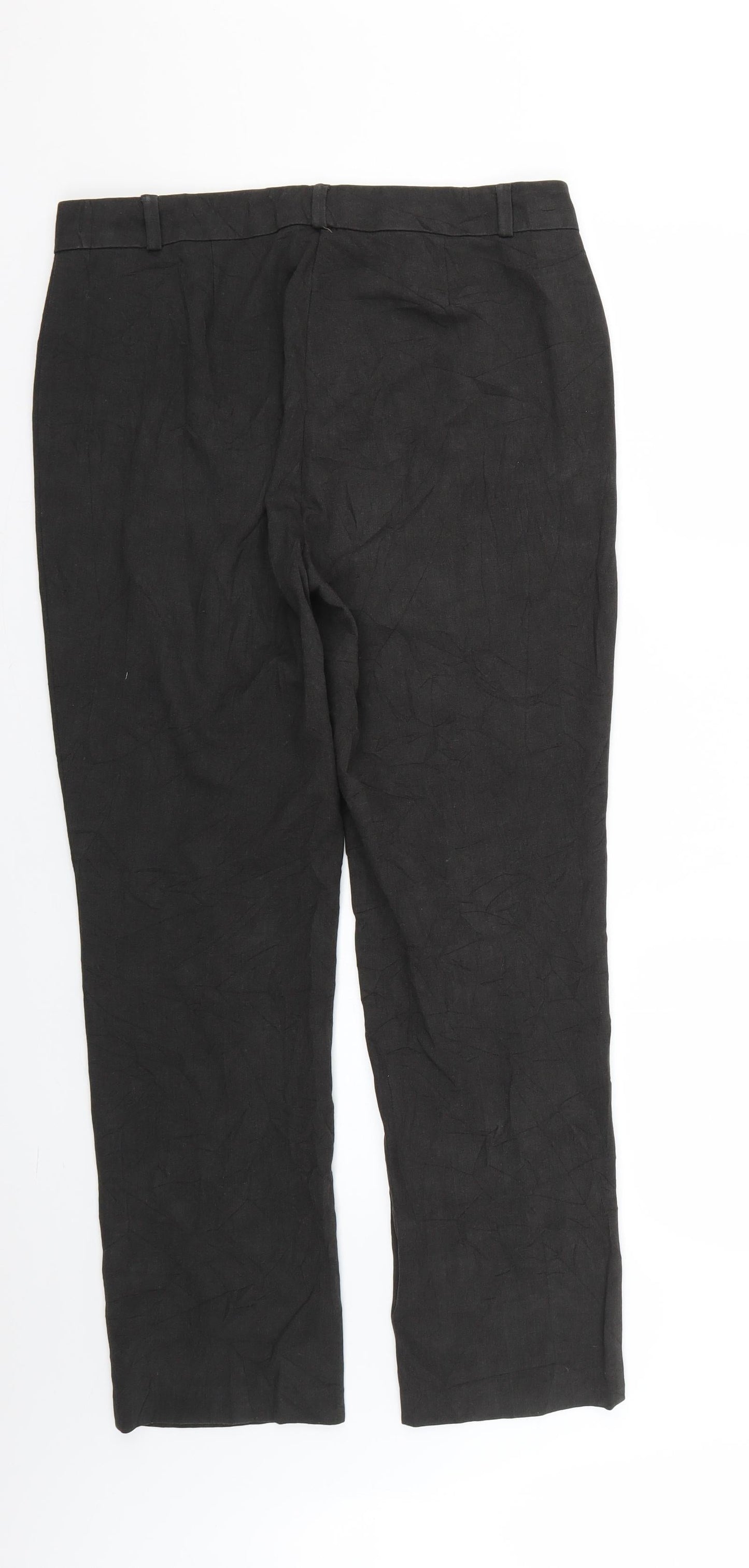 Marks and Spencer Womens Black   Trousers  Size 14 L28 in