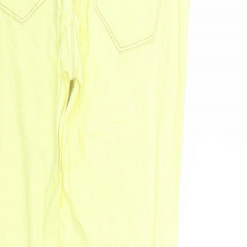 TALLY WEiJL Womens Yellow   Skinny Jeans Size 10 L29 in