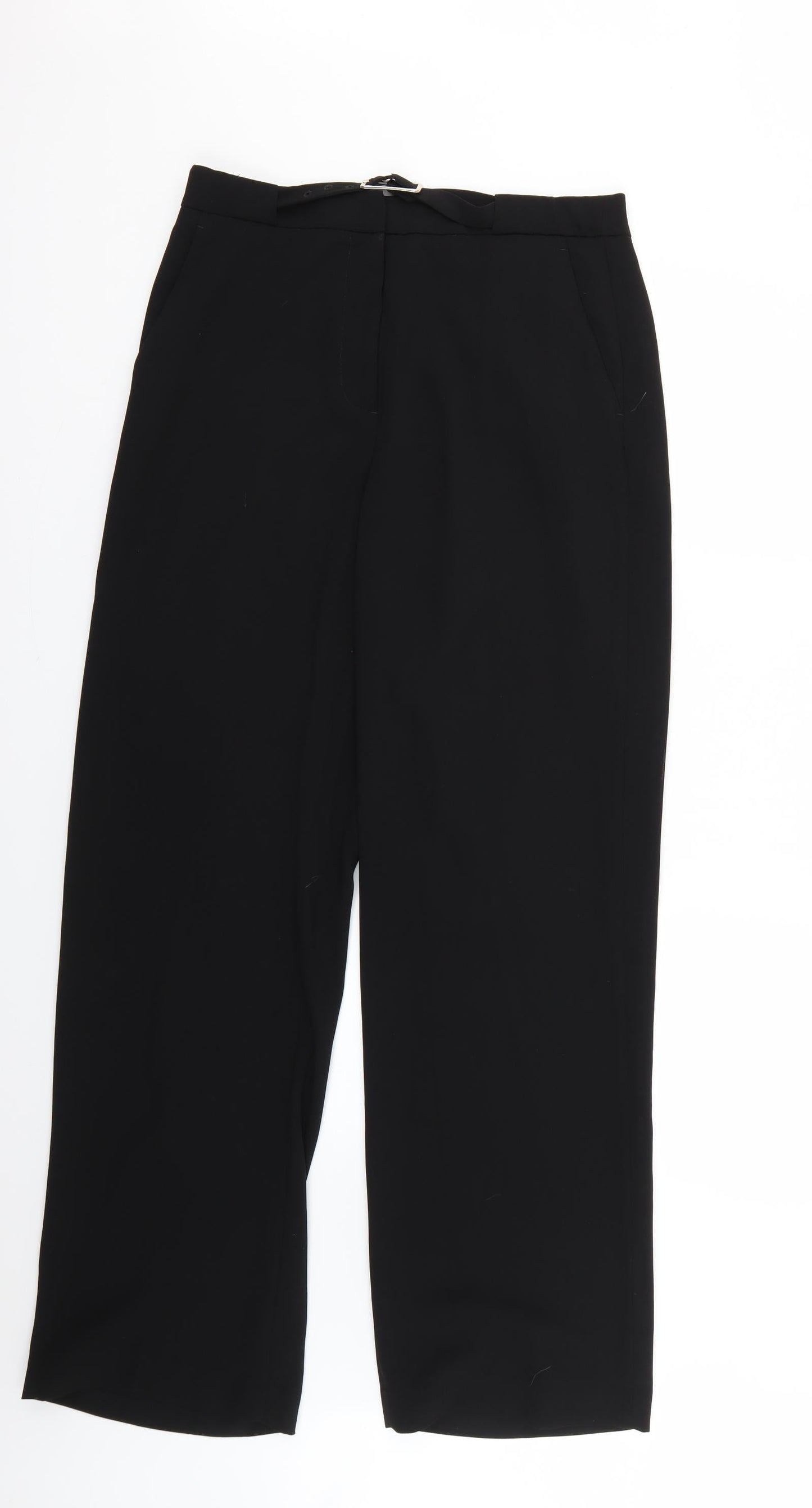 H&M Womens Black   Trousers  Size 12 L29 in