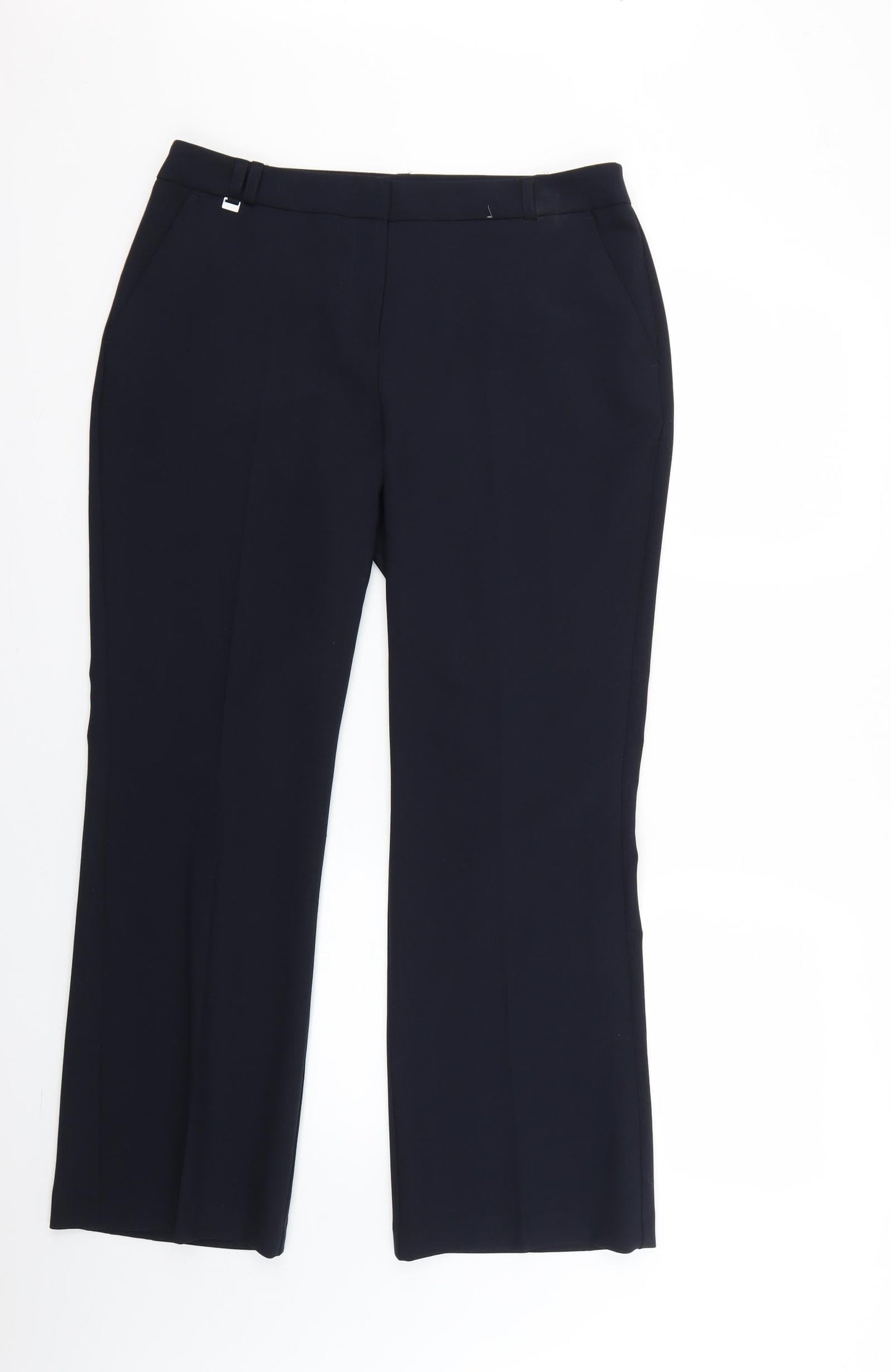 M&Co Womens Blue   Trousers  Size 12 L25 in