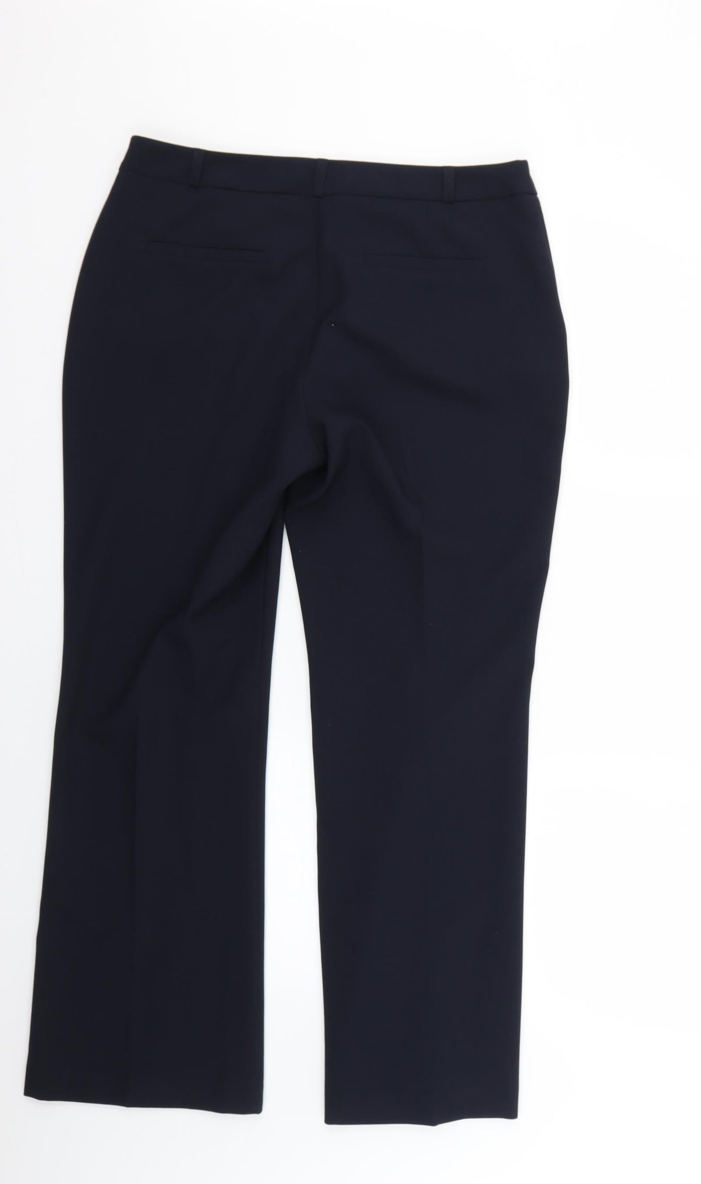 M&Co Womens Blue   Trousers  Size 12 L25 in