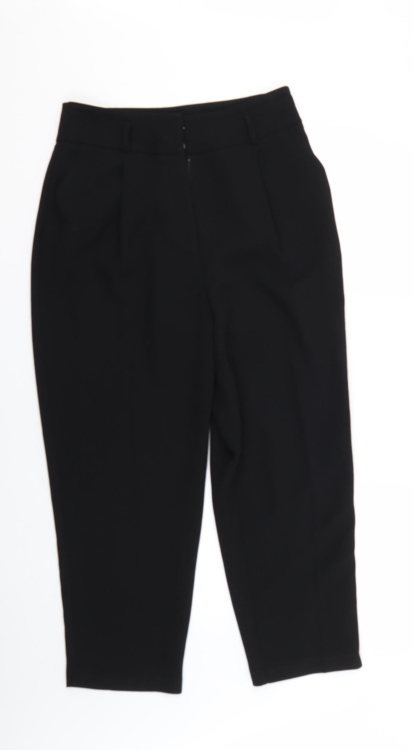 Preworn Womens Black   Trousers  Size 12 L25 in