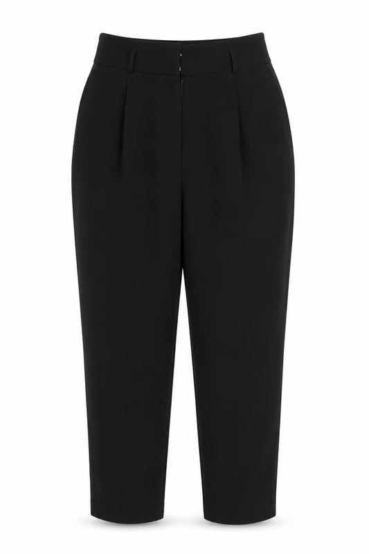 Preworn Womens Black   Trousers  Size 12 L25 in