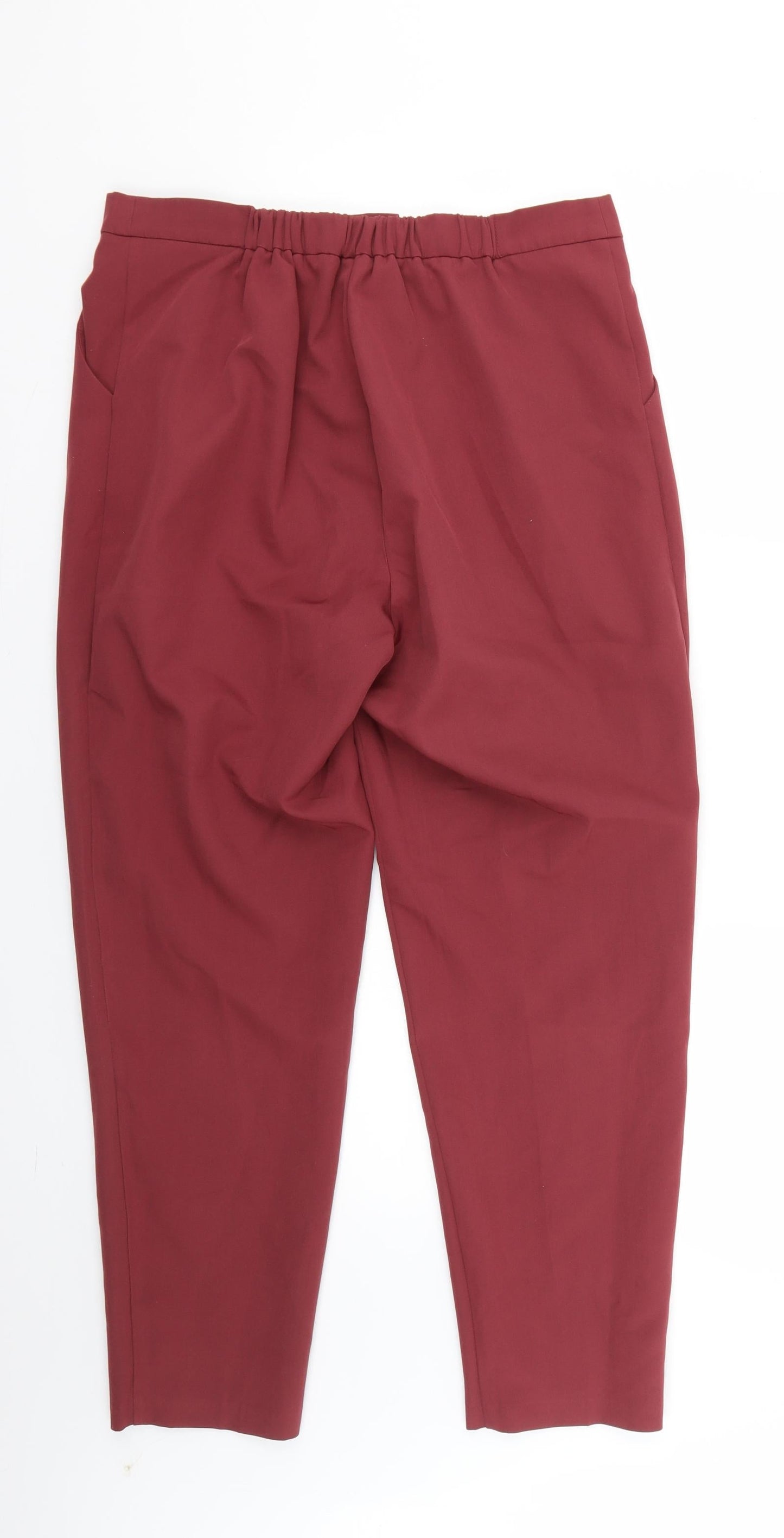 New Look Womens Red   Trousers  Size 12 L25 in