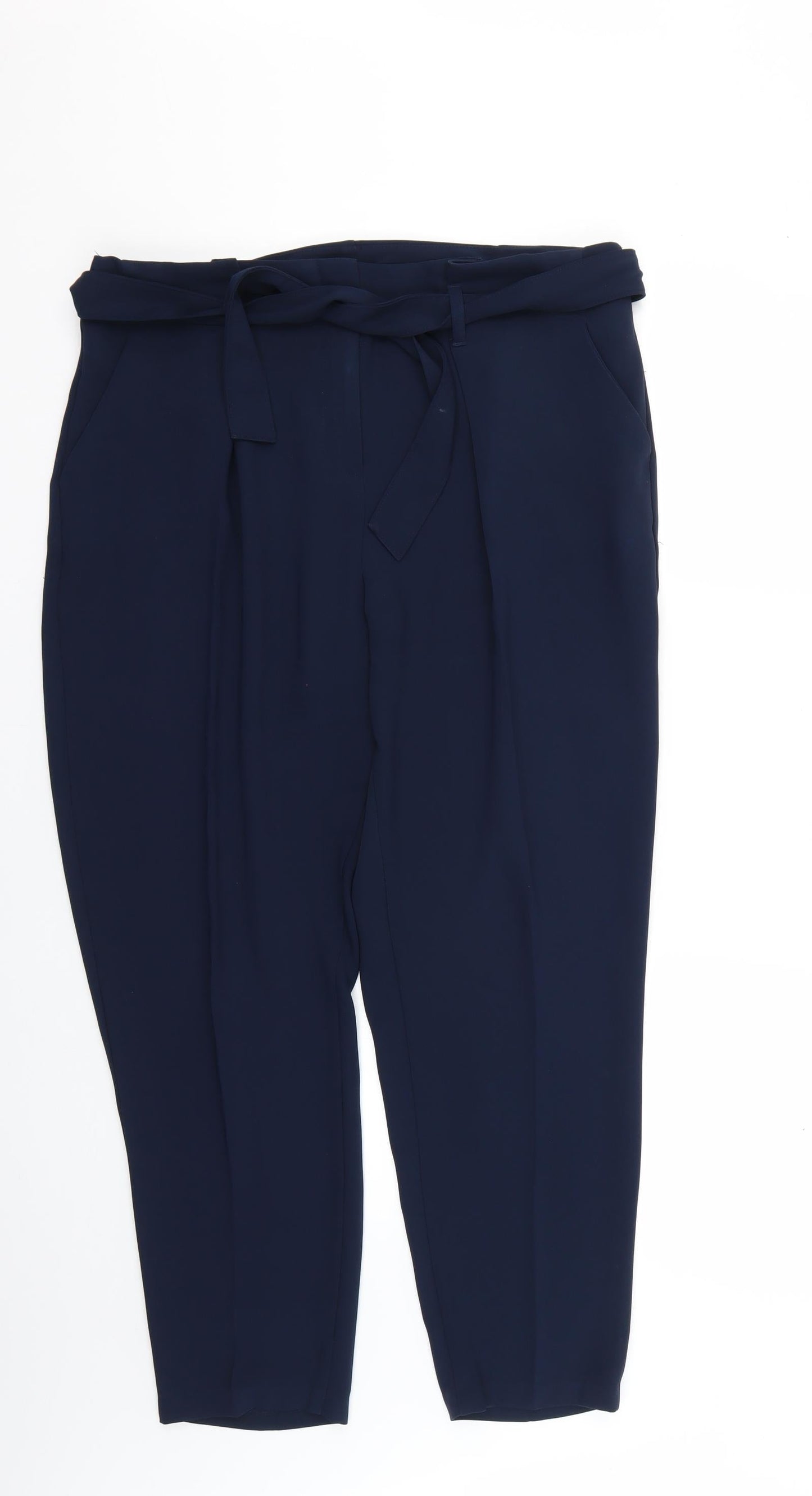Marks and Spencer Womens Blue   Trousers  Size 14 L24 in