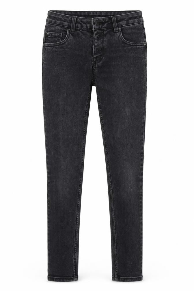 New Look Girls Grey  Damask Skinny Jeans Size 12 Years