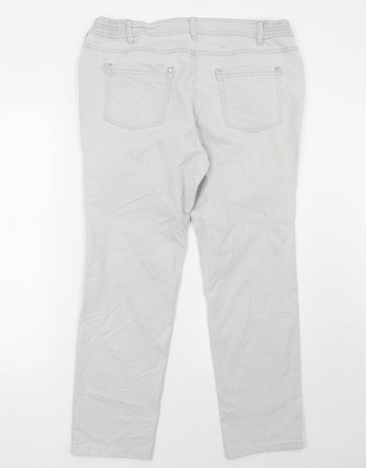 Atelier Womens Grey   Straight Jeans Size 38 L29 in