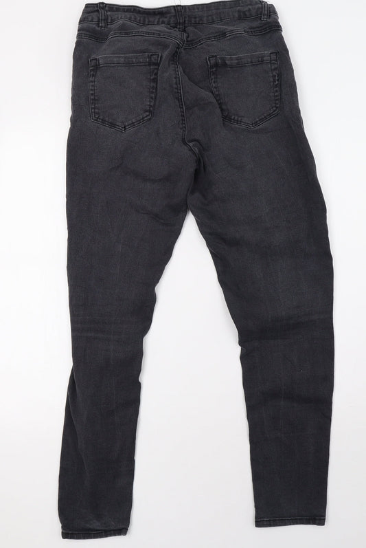 freja Womens Grey  Denim Straight Jeans Size 12 L30 in