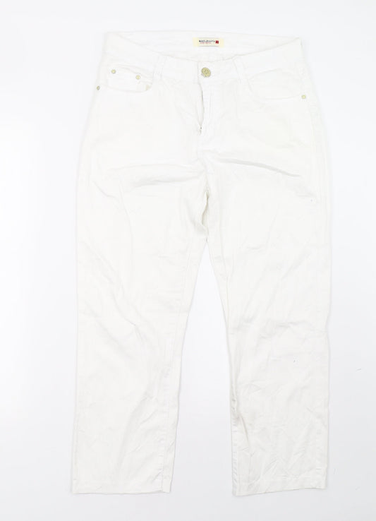 miss cherry Womens White   Trousers  Size 32 L28 in