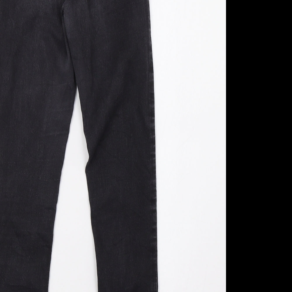 Topshop Womens Grey  Denim Skinny Jeans Size 26 L32 in