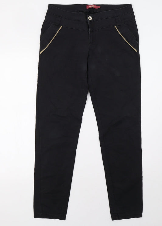 freesia Womens Black   Trousers  Size L L32 in