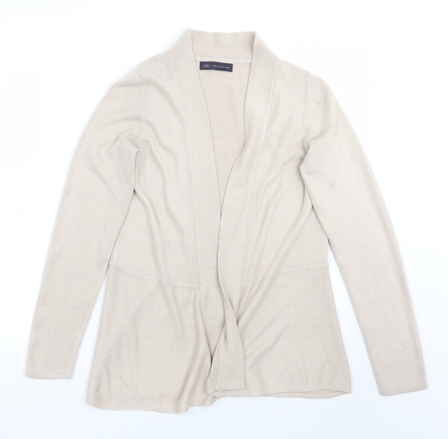 Marks and Spencer Womens Beige   Cardigan Jumper Size 8