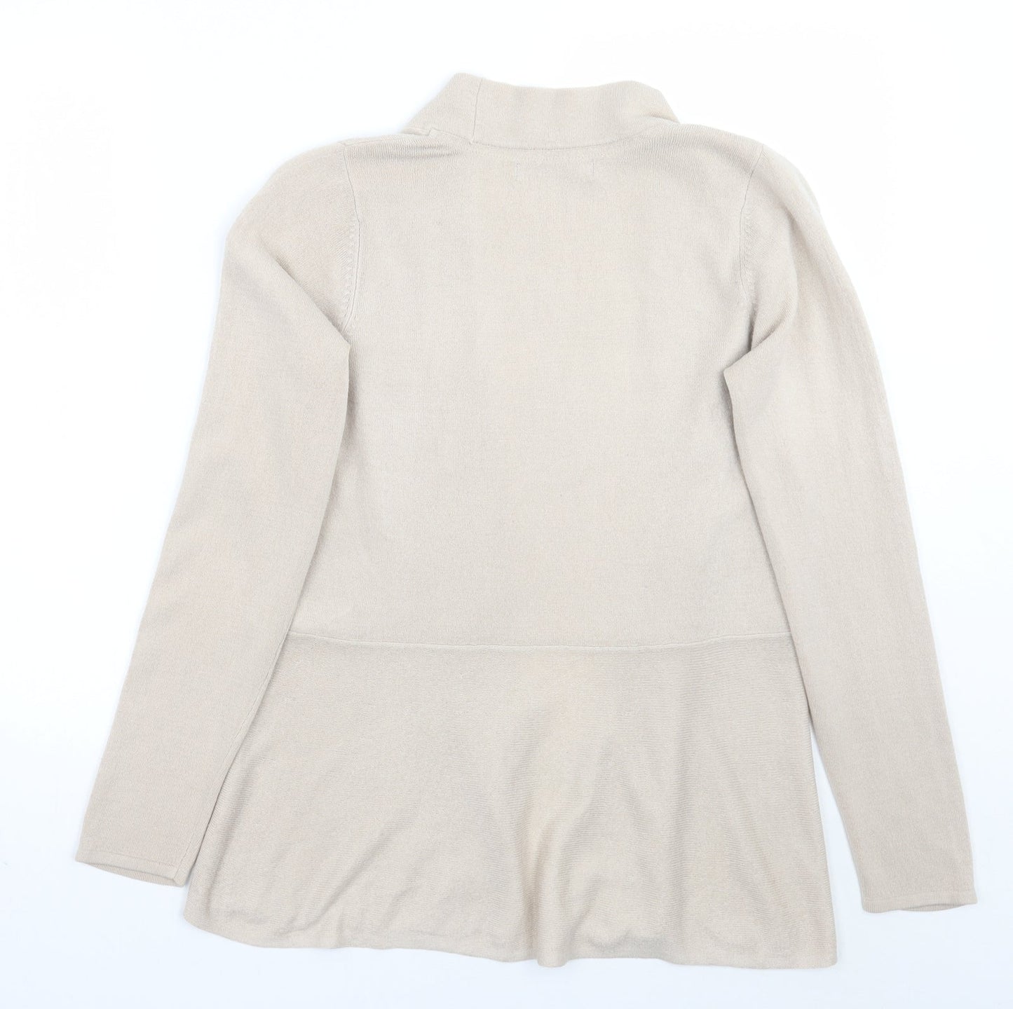 Marks and Spencer Womens Beige   Cardigan Jumper Size 8