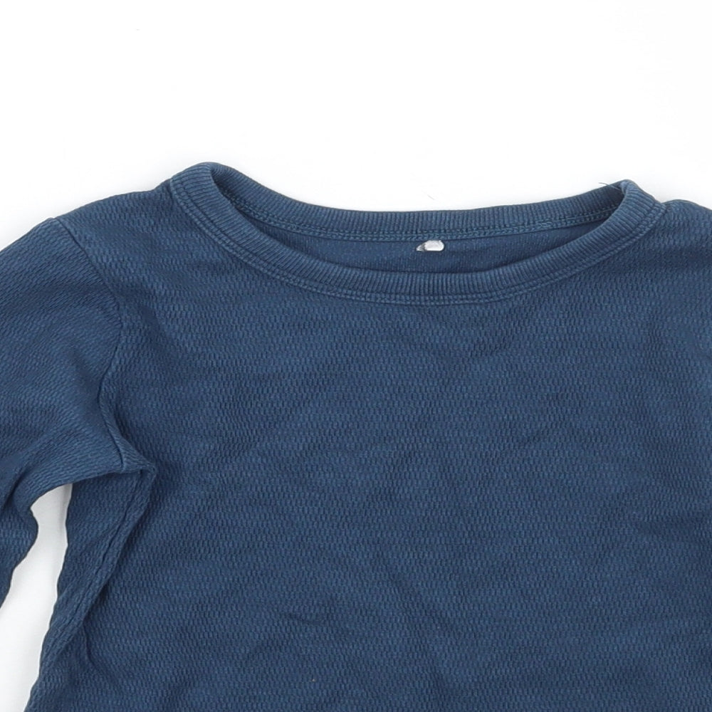 George Girls Blue   Basic T-Shirt Size 2-3 Years