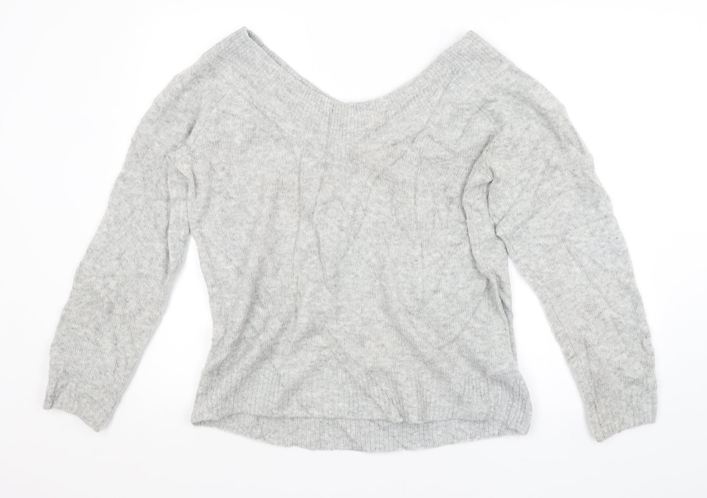 H&M Womens Grey   Pullover Jumper Size M
