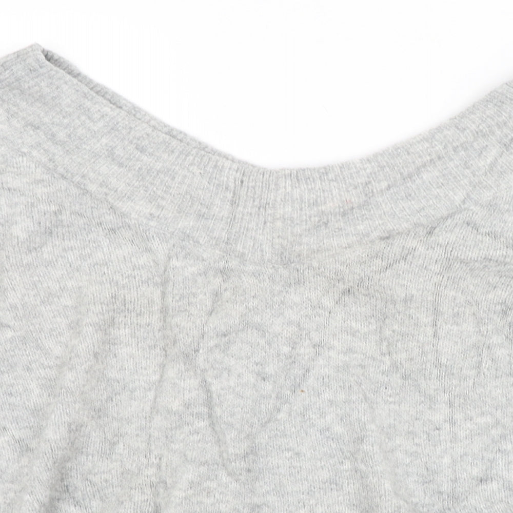 H&M Womens Grey   Pullover Jumper Size M