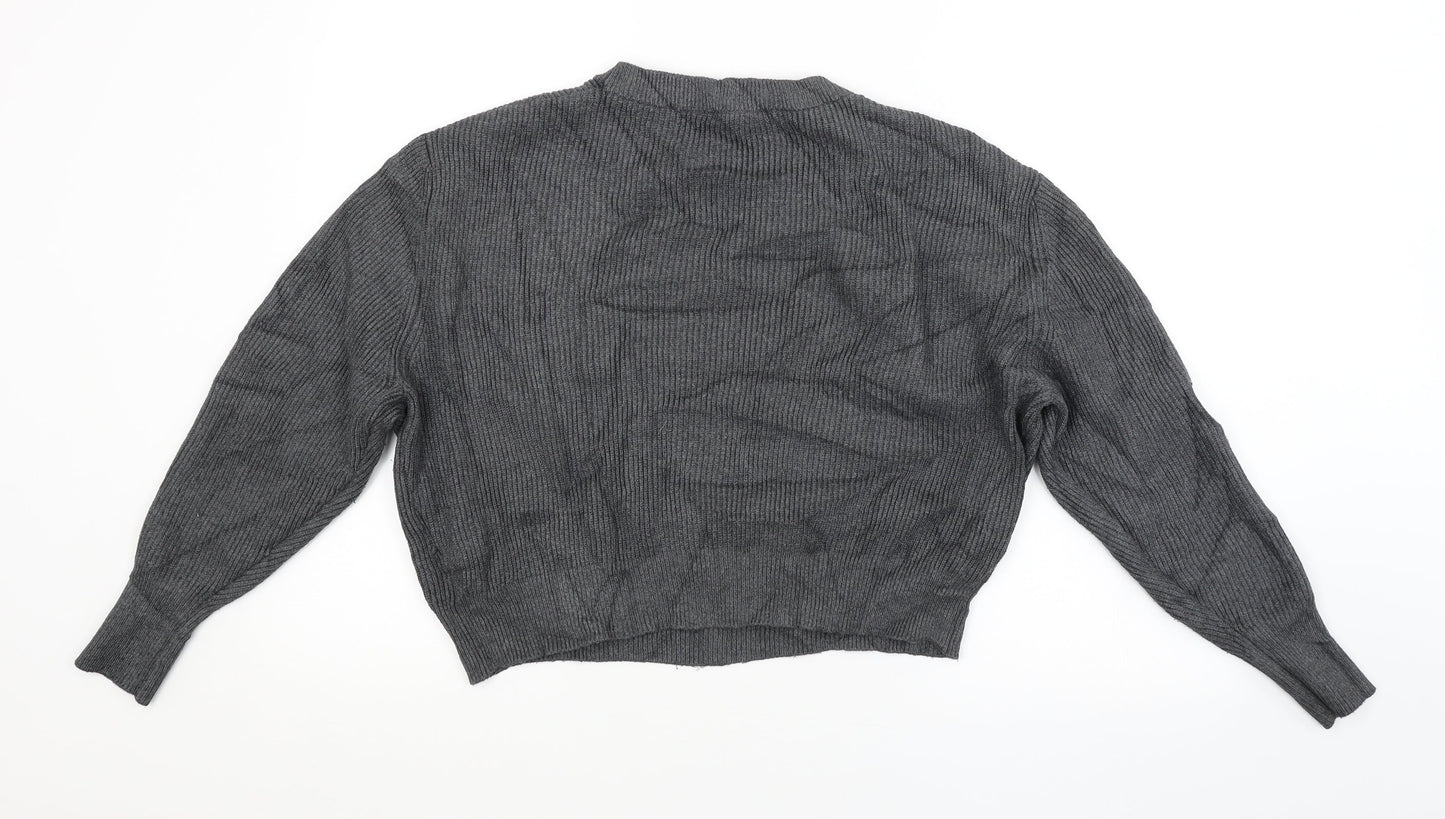 Zara Womens Grey   Pullover Jumper Size S